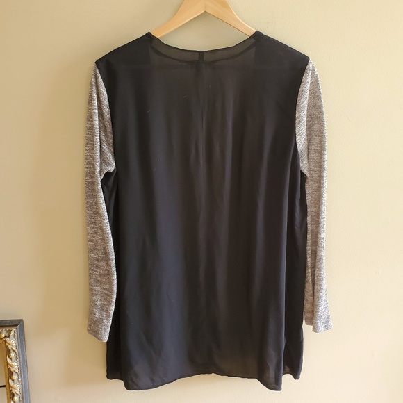 Gray & Black open cardigan sz S - Picture 7 of 7